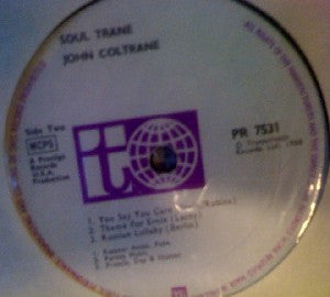 John Coltrane ~ Soultrane (Vinyl) - Djungel & Jazz