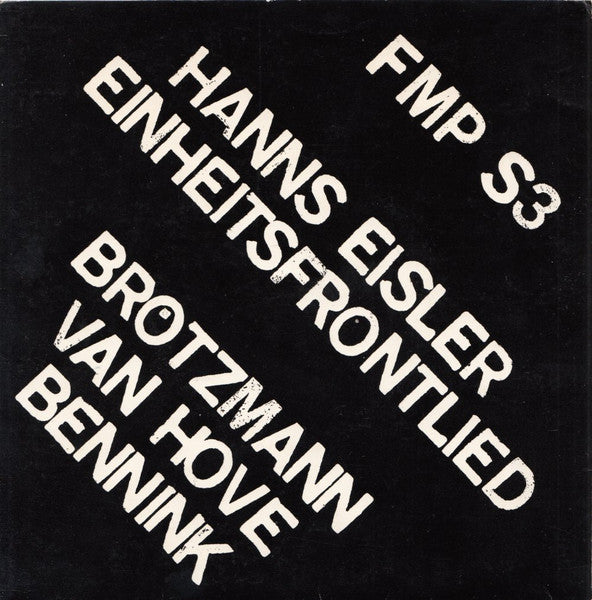 Hanns Eisler - Brötzmann / Van Hove / Bennink ~ Einheitsfrontlied (Vinyl) - Djungel & Jazz