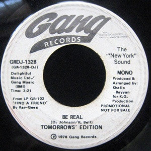 Tomorrow's Edition ~ Be Real (Vinyl) - Djungel & Jazz