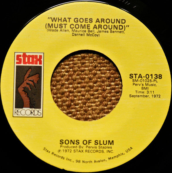 Sons Of Slum ~ The Man / What Goes Around (Must Come Around) (Vinyl) - Djungel & Jazz