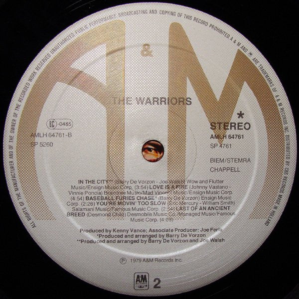Various ~ The Warriors (The Original Motion Picture Soundtrack) (Vinyl) - Djungel & Jazz
