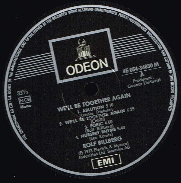 Rolf Billberg ~ We'll Be Together Again (Vinyl) - Djungel & Jazz