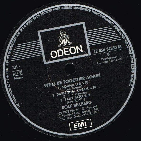 Rolf Billberg ~ We'll Be Together Again (Vinyl) - Djungel & Jazz