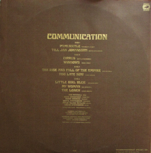 Communication  ~ Communication (Vinyl) - Djungel & Jazz