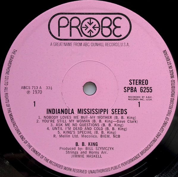 B.B. King ~ Indianola Mississippi Seeds (Vinyl) - Djungel & Jazz