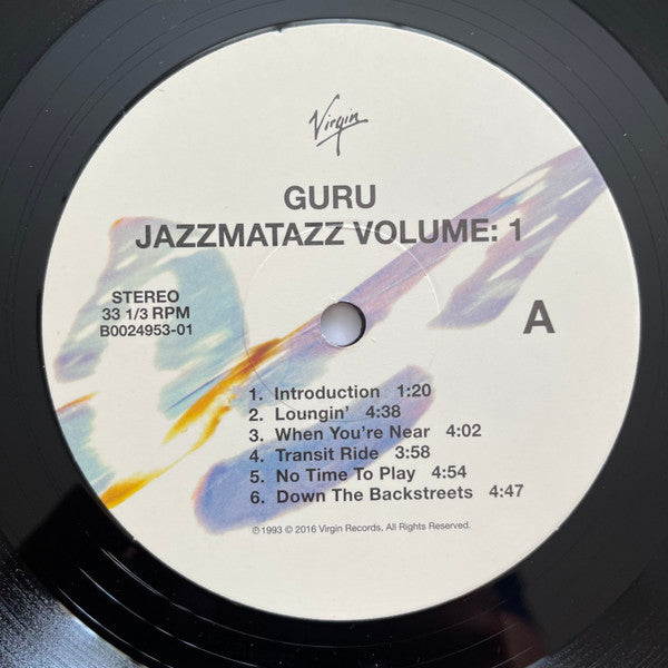 Guru : Jazzmatazz (Volume 1) (LP, Album, RE)