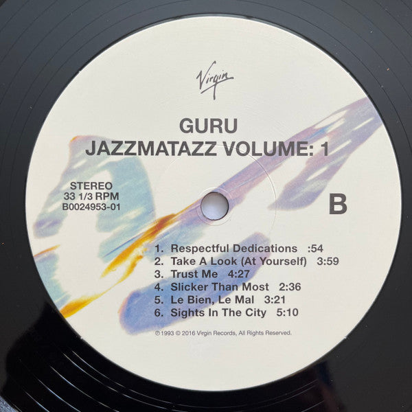 Guru : Jazzmatazz (Volume 1) (LP, Album, RE)