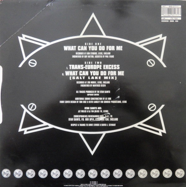 Utah Saints ~ What Can You Do For Me (Vinyl) - Djungel & Jazz