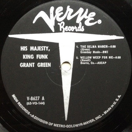 Grant Green ~ His Majesty King Funk (Vinyl) - Djungel & Jazz