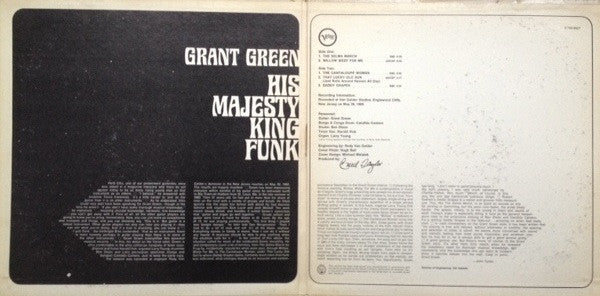 Grant Green ~ His Majesty King Funk (Vinyl) - Djungel & Jazz