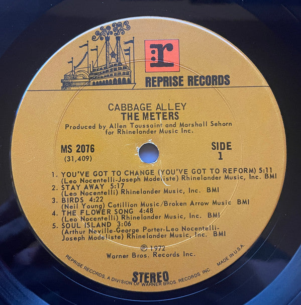 The Meters ~ Cabbage Alley (Vinyl) - Djungel & Jazz