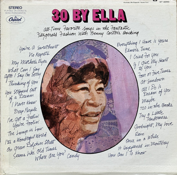 Ella Fitzgerald ~ 30 By Ella (Vinyl) - Djungel & Jazz