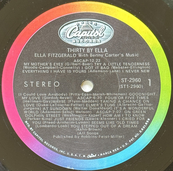 Ella Fitzgerald ~ 30 By Ella (Vinyl) - Djungel & Jazz