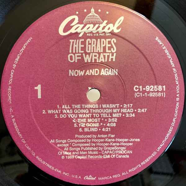 The Grapes Of Wrath ~ Now And Again (Vinyl) - Djungel & Jazz