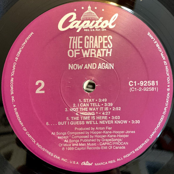 The Grapes Of Wrath ~ Now And Again (Vinyl) - Djungel & Jazz