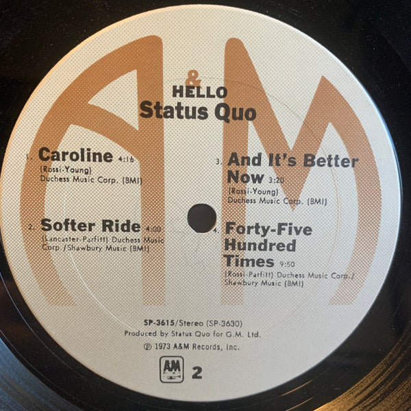 Status Quo ~ Hello! (Vinyl) - Djungel & Jazz