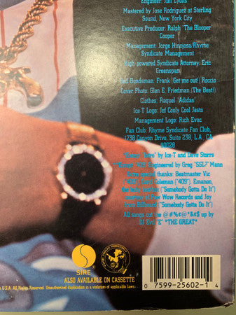 Ice-T : Rhyme Pays (LP, Album)