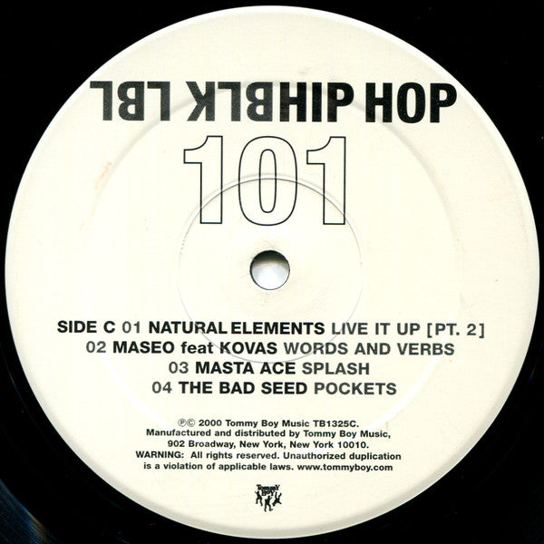 Various : Black Label: Hip Hop 101 (2xLP, Comp)