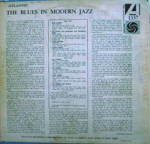 Various ~ The Blues In Modern Jazz (Vinyl) - Djungel & Jazz