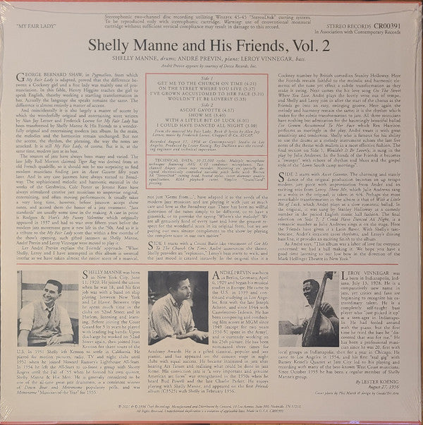 Shelly Manne & His Friends ~ Modern Jazz Performances Of Songs From My Fair Lady (Vinyl) - Djungel & Jazz