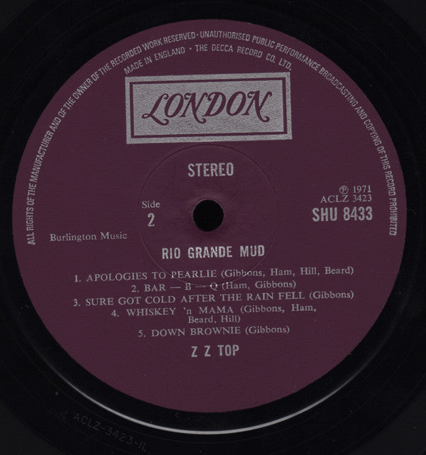 ZZ Top ~ Rio Grande Mud (Vinyl) - Djungel & Jazz