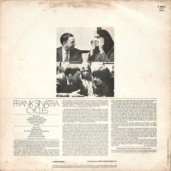 Frank Sinatra ~ Cycles (Vinyl) - Djungel & Jazz