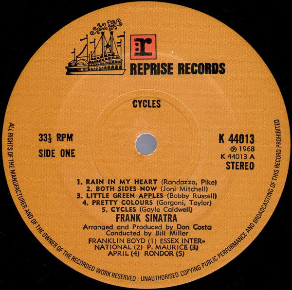 Frank Sinatra ~ Cycles (Vinyl) - Djungel & Jazz