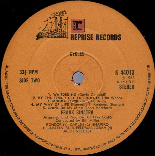 Frank Sinatra ~ Cycles (Vinyl) - Djungel & Jazz
