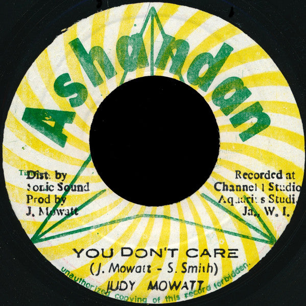 Judy Mowatt : You Don't Care (7")