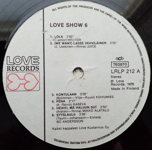 Various ~ Love Show 6 (Vinyl) - Djungel & Jazz