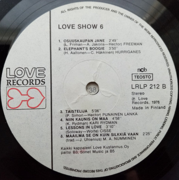 Various ~ Love Show 6 (Vinyl) - Djungel & Jazz