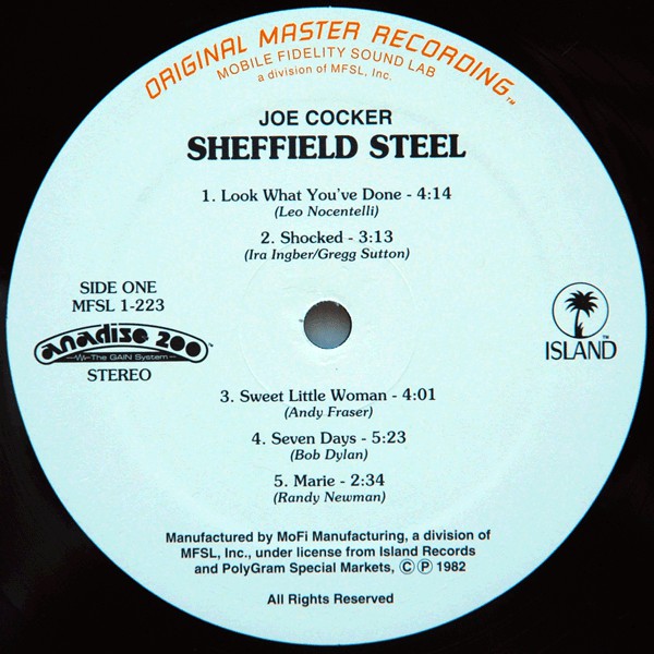 Joe Cocker ~ Sheffield Steel (Vinyl) - Djungel & Jazz