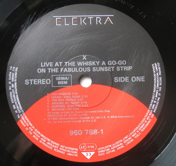 X (5) : Live At The Whisky A Go-Go On The Fabulous Sunset Strip (2xLP, Album)