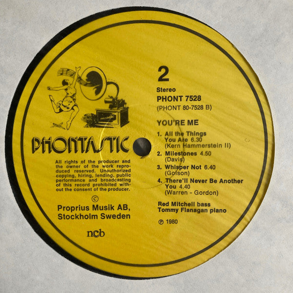 Tommy Flanagan, Red Mitchell ~ You're Me (Vinyl) - Djungel & Jazz