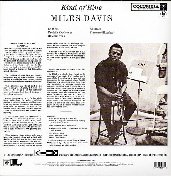 Miles Davis : Kind Of Blue (LP, Album, RE, 180)
