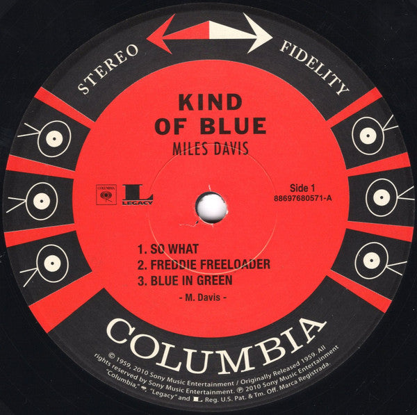 Miles Davis : Kind Of Blue (LP, Album, RE, 180)