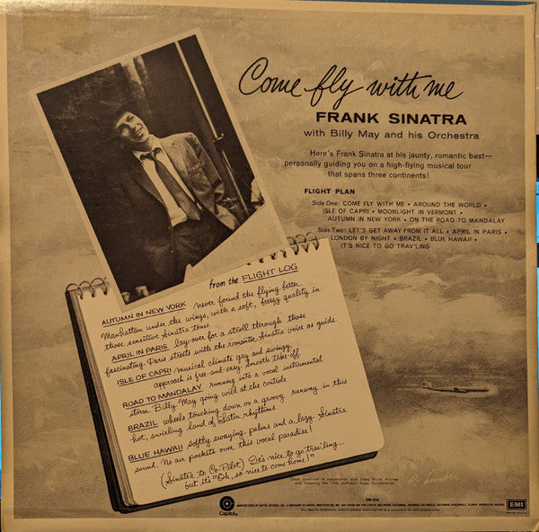 Frank Sinatra ~ Come Fly With Me (Vinyl) - Djungel & Jazz