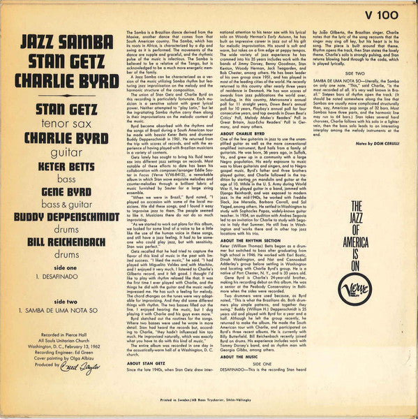 Stan Getz / Charlie Byrd ~ Jazz Samba (Vinyl) - Djungel & Jazz