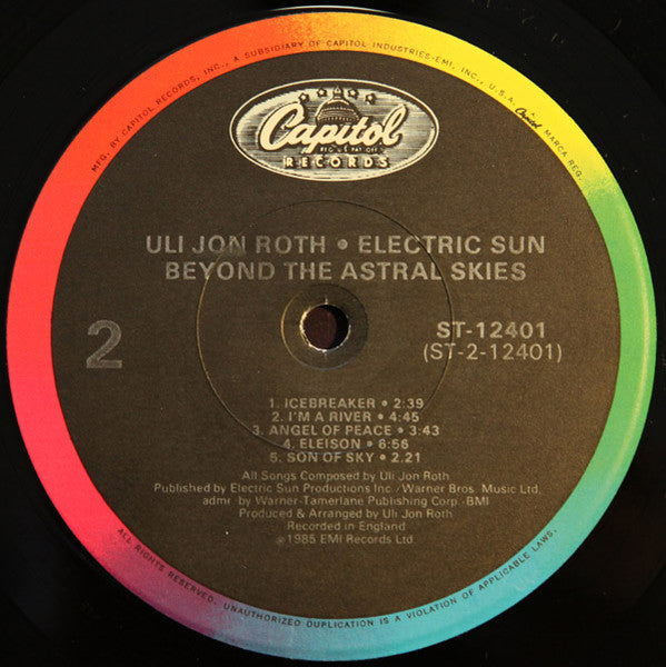 Uli Jon Roth / Electric Sun ~ Beyond The Astral Skies (Vinyl) - Djungel & Jazz