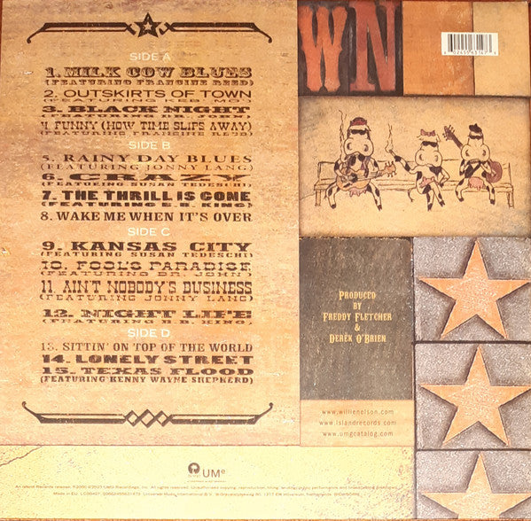 Willie Nelson ~ Milk Cow Blues (Vinyl) - Djungel & Jazz