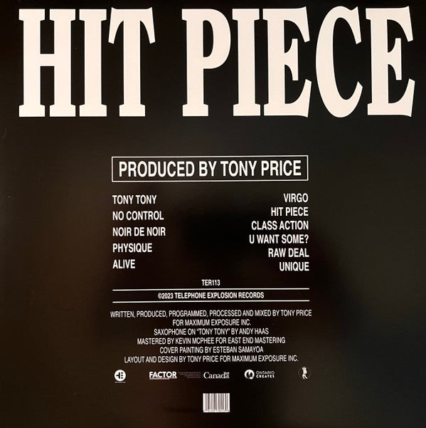 Tony Price (7) : Hit Piece (LP, Album)