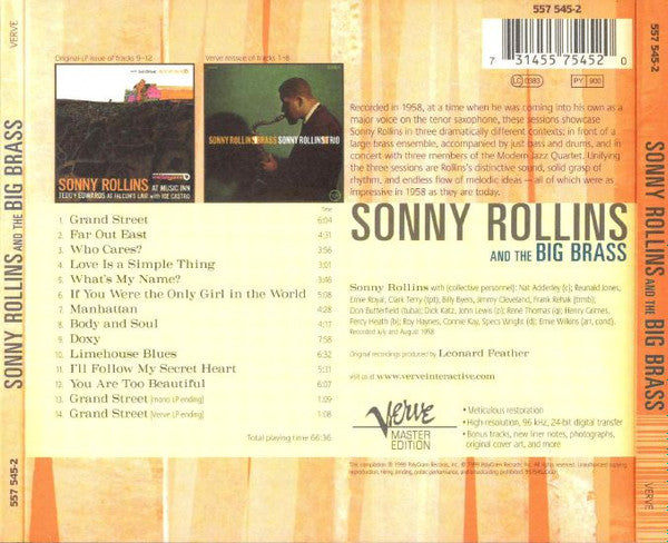 Sonny Rollins ~ Sonny Rollins And The Big Brass (Vinyl) - Djungel & Jazz