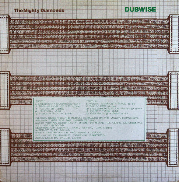 The Mighty Diamonds : Dubwise (LP, Album)