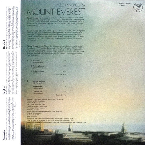 Mount Everest ~ Mount Everest (Vinyl) - Djungel & Jazz