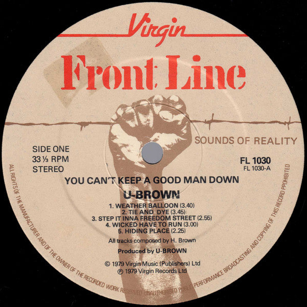 U Brown : You Can't Keep A Good Man Down (LP, Album)