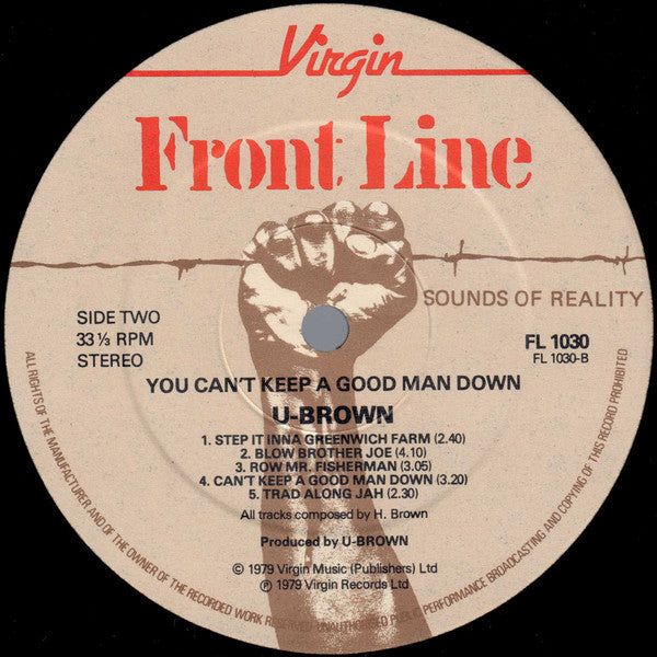 U Brown : You Can't Keep A Good Man Down (LP, Album)