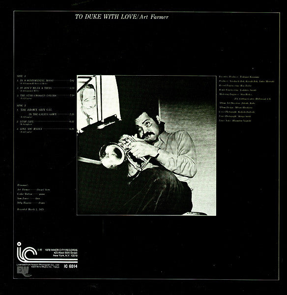 Art Farmer ~ To Duke With Love (Vinyl) - Djungel & Jazz