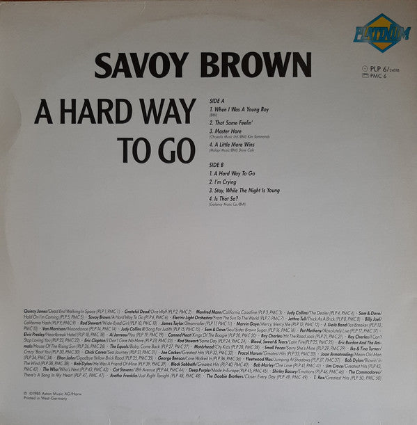 Savoy Brown : A Hard Way To Go (LP, RE)