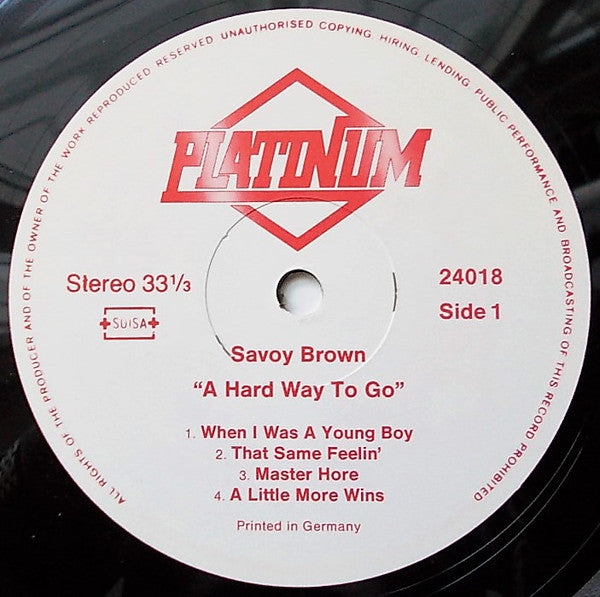 Savoy Brown : A Hard Way To Go (LP, RE)