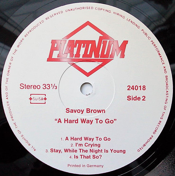 Savoy Brown : A Hard Way To Go (LP, RE)